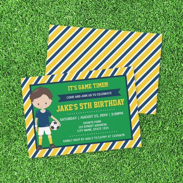 Invitación al cumpleaños del equipo de fútbol amar (Subido por el creador)
