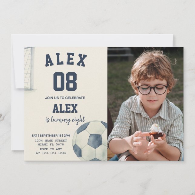 Invitación al cumpleaños del equipo de fútbol edit (Anverso)