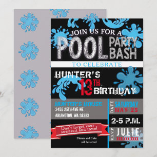 Invitación al cumpleaños del Fiesta Bash de Childs