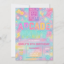 Invitación al cumpleaños del Fiesta de la galería