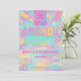 Invitación al cumpleaños del Fiesta de la galería 