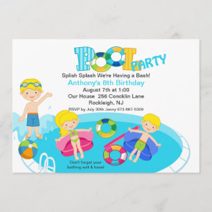 Invitación al cumpleaños del Fiesta del grupo de n