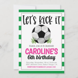 Invitación al cumpleaños del fútbol