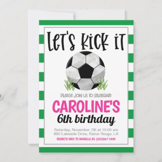Invitación al cumpleaños del fútbol