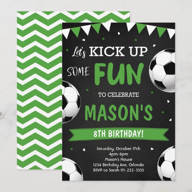 Invitación al cumpleaños del fútbol (Anverso / Reverso)