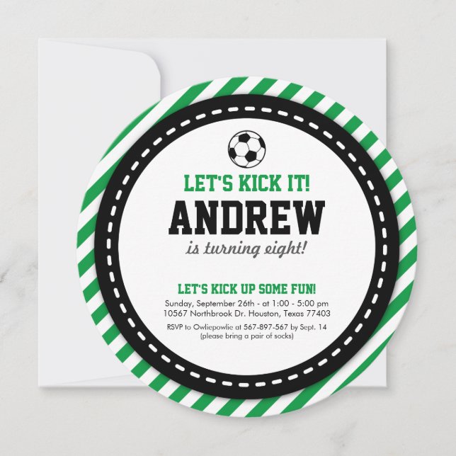 Invitación al cumpleaños del fútbol (Anverso)