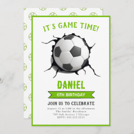 Invitación al cumpleaños del fútbol