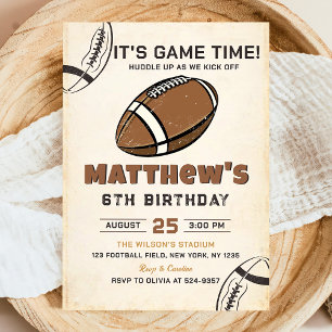 Invitación al cumpleaños del fútbol
