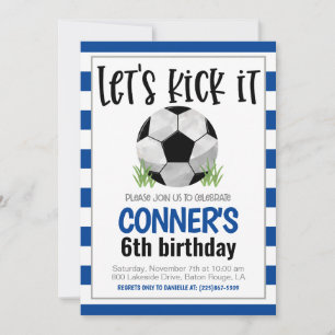 Invitación al cumpleaños del fútbol
