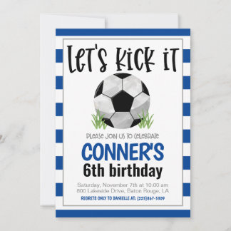 Invitación al cumpleaños del fútbol