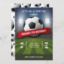 Invitación al cumpleaños del fútbol