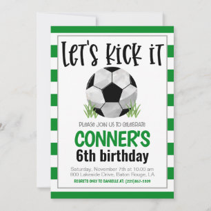 Invitación al cumpleaños del fútbol