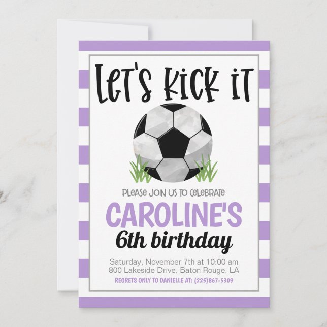 Invitación al cumpleaños del fútbol (Anverso)
