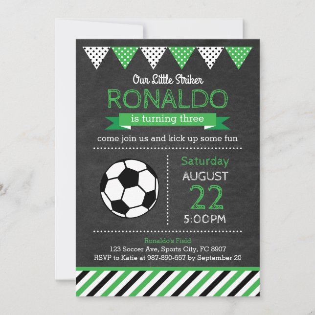 Invitación al cumpleaños del fútbol