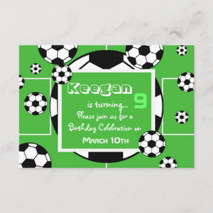 Invitación al cumpleaños del fútbol