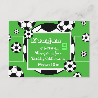 Invitación al cumpleaños del fútbol