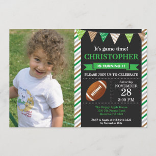 Invitación al cumpleaños del fútbol Fiesta de prim