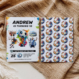 Invitación al cumpleaños del fútbol - Fútbol - Fie