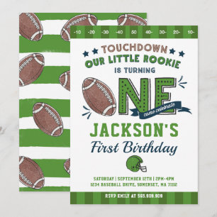 Invitación al cumpleaños del fútbol primer cumplea