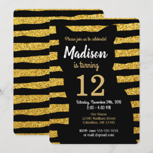 Invitación al cumpleaños del gato negro / Glam / P