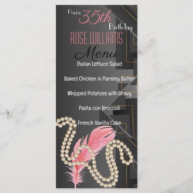 Invitación al cumpleaños del Harlem Renaissance (Anverso)