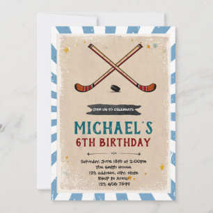 Invitación al cumpleaños del hockey