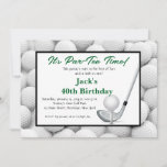 Invitación al cumpleaños del hombre de golf<br><div class="desc">Invitación al cumpleaños del hombre de golf.</div>