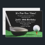 Invitación al cumpleaños del hombre de golf<br><div class="desc">Invitación al cumpleaños del hombre de golf.</div>