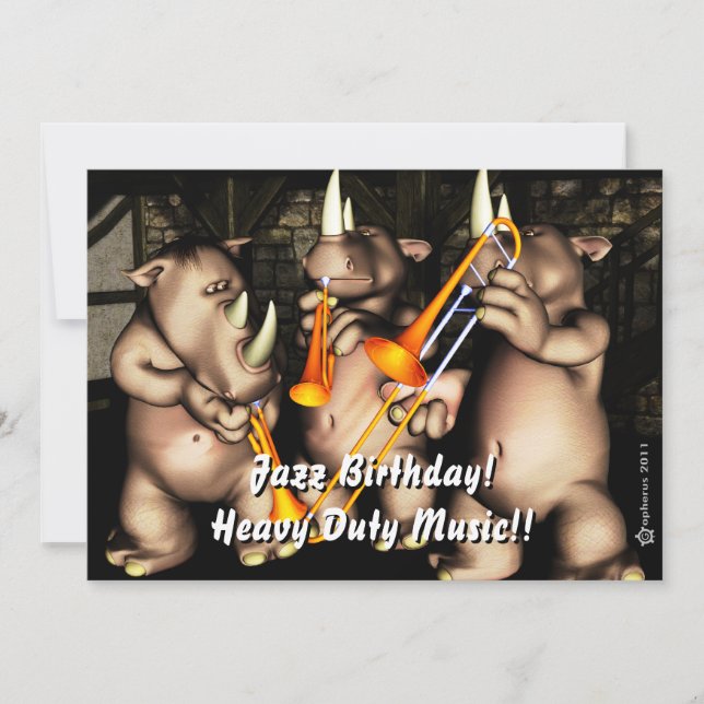 Invitación al cumpleaños del jazz (Anverso)