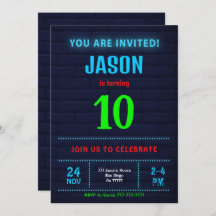 Invitación al cumpleaños del niño