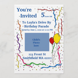 Invitación al cumpleaños del niño