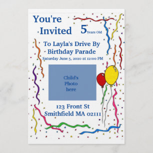 Invitación al cumpleaños del niño