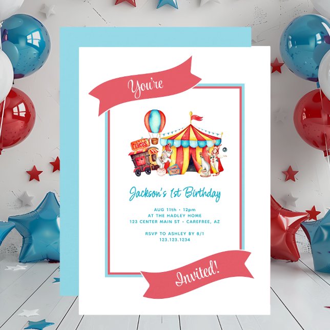 Invitación al cumpleaños del niño mayor de Cute Ci (Subido por el creador)