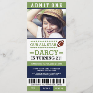Invitación al cumpleaños del partido de fútbol