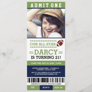 Invitación al cumpleaños del partido de fútbol