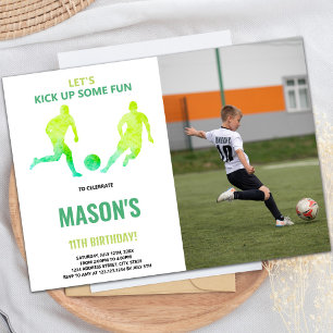 Invitación al cumpleaños del partido de fútbol ver