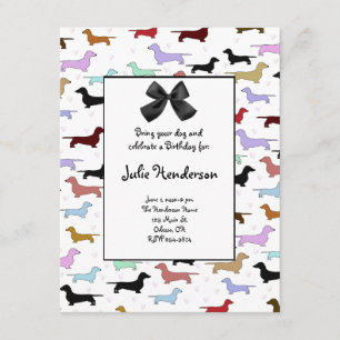 Invitación al cumpleaños del perro