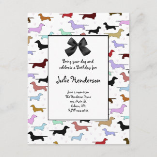 Invitación al cumpleaños del perro