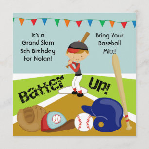 Invitación al cumpleaños del personalizado Brown H