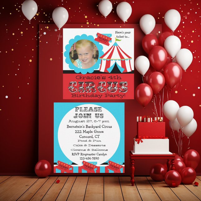 Invitación al cumpleaños del personalizado Photo C (Subido por el creador)