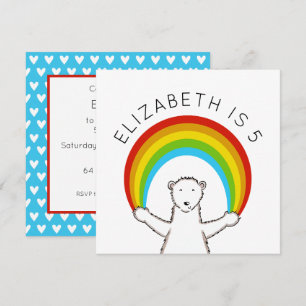 Invitación al cumpleaños del personalizado Polar B