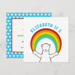 Invitación al cumpleaños del personalizado Polar B