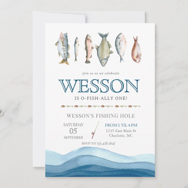 Invitación al cumpleaños del pez, cumpleaños del h (Anverso)