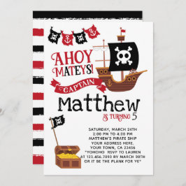 Invitación al cumpleaños del pirata