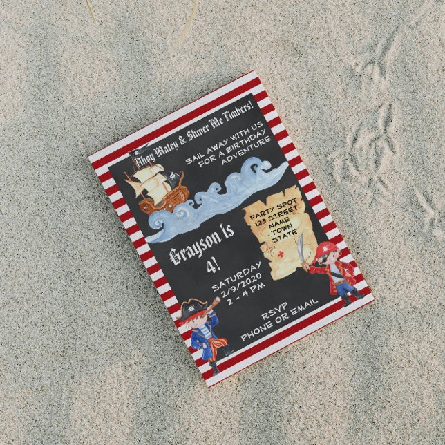 Invitación al cumpleaños del pirata (Subido por el creador)