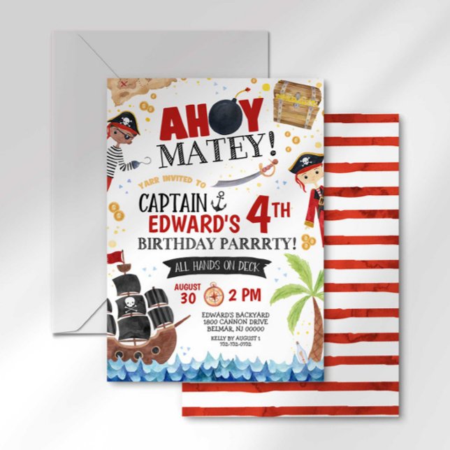 Invitación al cumpleaños del pirata (Subido por el creador)