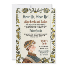 Invitación al cumpleaños del Príncipe del Renacimi