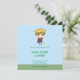 Invitación al cumpleaños del príncipe real