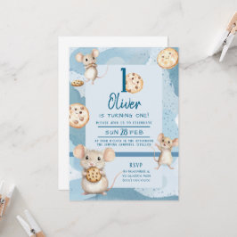 Invitación al cumpleaños del ratón y la cookie