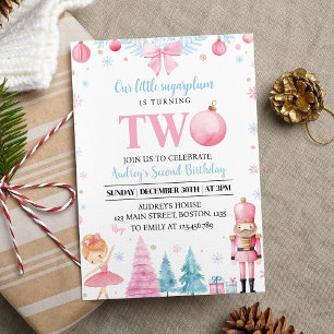 Invitación al cumpleaños del recién nacido de la P
